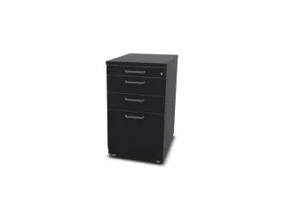 Staand Ladeblok 720x430x600mm 2 Laden 1 Materiaallade Cc-Zwart - 2