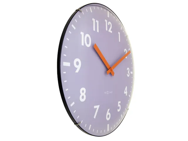 Wandklok NeXtime Duomo 35cm lavendel