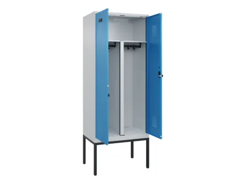 PBM-locker,HxBxD 2120x800x500mm,2vak,vak B 400mm,draaigrendel