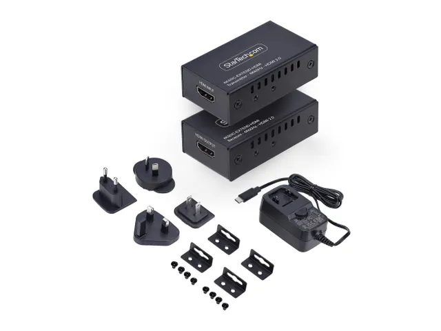 StarTech.com Audio/video extender AV-zender & ontvanger Zwart