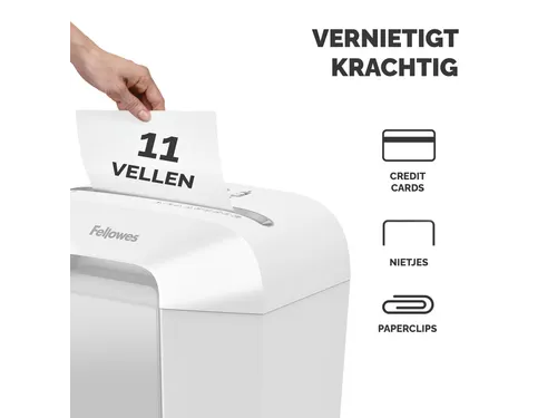 Papiervernietiger Fellowes Powershred LX70 snippers 4x40mm wit P-4