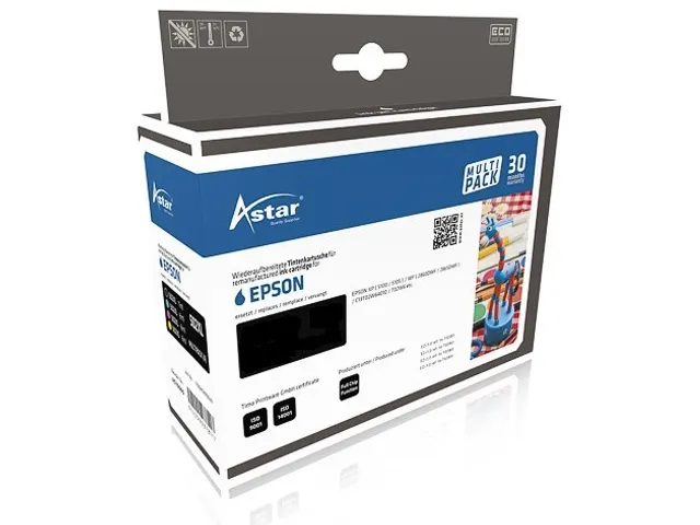 Astar Multipack inktcartridge Rebuilt Epson 604XL Zwart + 3 kleuren