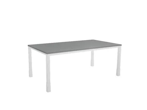 In hoogte verstelbaar bureau,HxBxD 720-840x1800x1000mm,MS-donkergrijs