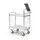 etagewagen,draagverm. 200kg,2etage(s),laadvl. LxB 750x425mm,houtetage