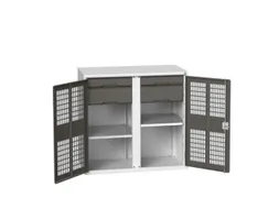universele kast,HxBxD 1000x1050x550mm,2xStalen bodem,4lade(n)