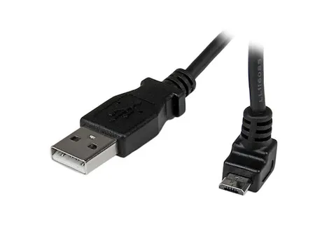 1m micro USB-kabel A-naar-micro-B met opwaartse hoek