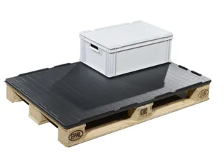 herbruikbare palletafdekking,LxB 1200x800mm,ABS,m. antisliprand - 1