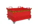 mini-benne à fond ouvrant,HxLxl 625x800x1000mm,0,24m³,fourreau,acier