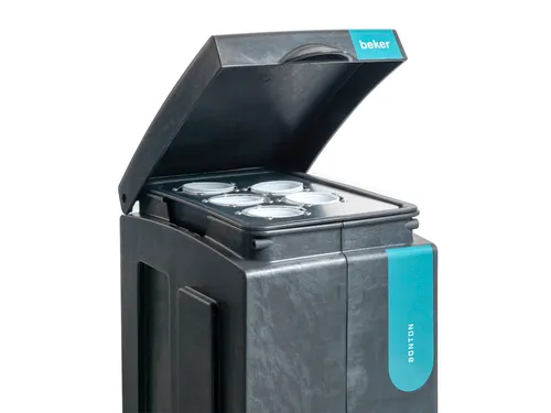 Vepa Bins Afvalscheidingsmodule Bonton Bekers Grijs 70 Liter