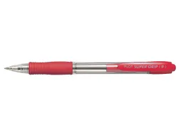 Balpen Pilot Super Grip F 0.7mm Fijne punt Rood