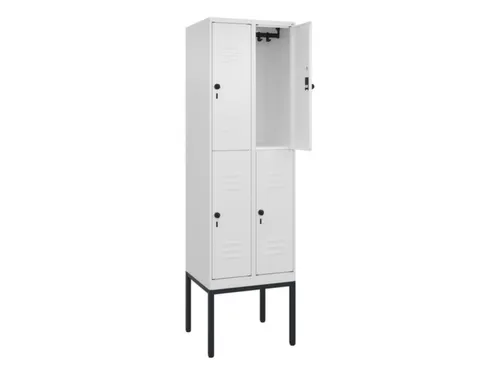 dubbeldekse locker,HxBxD 2120x600x500mm,2x2vak.,vak B 300mm