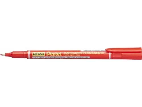 Pentel NF450-B Permanente marker Extra Fijne punt 1,2mm Rood