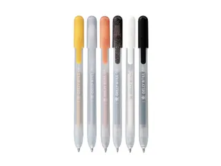 Gelschrijver Sakura Gelly Roll Special 08 klikfunctie set à 6 kleuren - 1