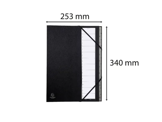 Trieur rigide Ordonator numerique dos extensible 12 compartiments 1 à