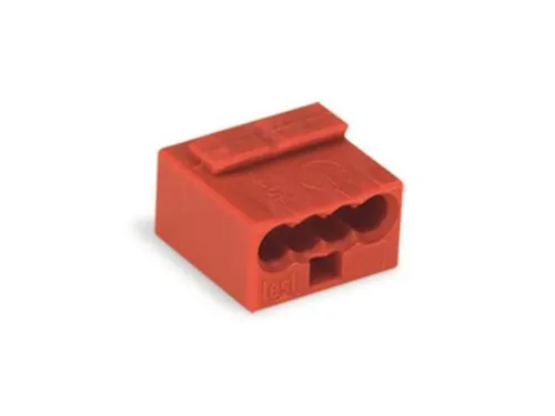 Micro-Draadconnector Voor Verdeeldozen 4-Aderig Klemmenblok, Rood