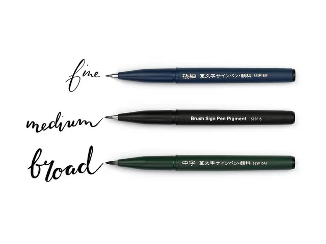 Brushpen Pentel XSESP15 zwart blister à 3 stuks