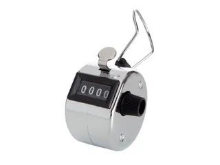 Personenteller Perel met cijfers 0 tot 9999 zilver - 3