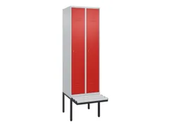 locker voor scheiding van kleding,HxBxD 2120x600x815mm,2vak