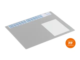 Durable Schrijfonderlegger 65x48cm kalender Grijs met PP afdekvel - 1