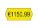 Étiquettes pour étiqueteuse Avery permanent 26x12mm jaune 10 rouleau
