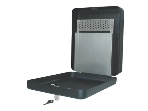 Wandasbak staal 24x30x9cm 3L met 2 sleutels