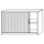 jaloeziedeurkast,HxBxD 748x1200x400mm,1xhouten vloer,2 OH,romp wit