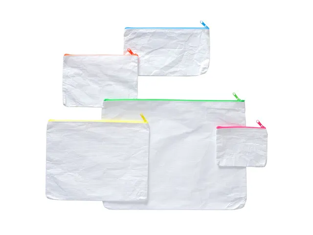 etui A7 Phat-Bag wit groen met hoge duurzaamheid en roze ritssluiting