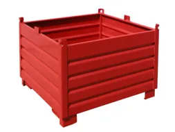 Systeem-Stapelcontainer Rood 850x1200x1200mm 1000kg Inhoud 1m³