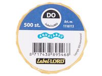 Label Dagetiket Aqua Donderdag weg op Rol 500 Stuks