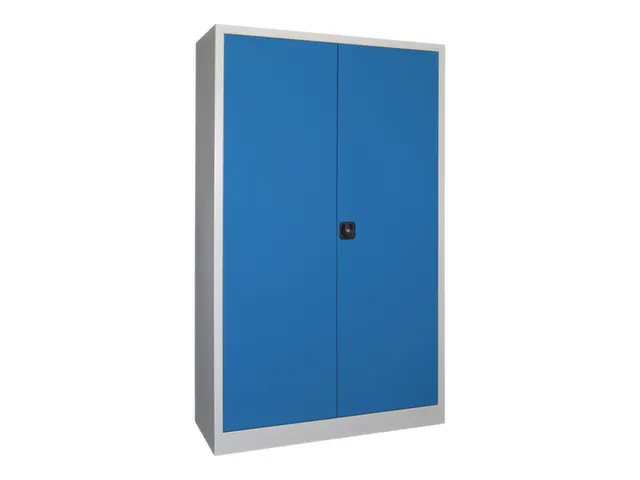 grootvolumekast met openslaande deuren,RAL7035,front RAL5012