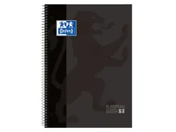 Notitieboek Oxford Classic Europeanbook A4+ lijn 80 Vel Zwart