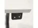 Dextro Basic Zit-sta Bureau Elektrisch 160x80 Houtprint Zwart 25mm Wit