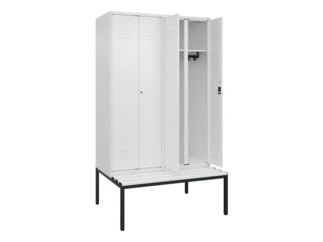 locker voor scheiding van kleding,HxBxD 2120x1200x815mm,4vak