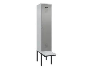 locker met bank,HxBxD 2120x400x815mm,1vak,vak B 400mm,cilinderslot - 2