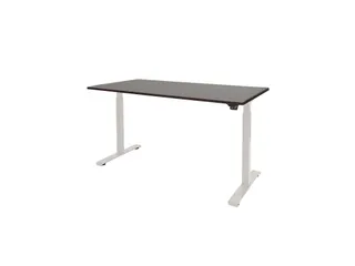 Dextro Basic Zit-sta Bureau Elektrisch 180x90 Logan Eiken 25mm Wit - 1