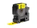 Labeltape Dymo Rhino industrieel vinyl 24mm zwart op geel