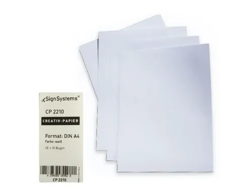 knutselpapier DIN A4 v. DIN A4 wit