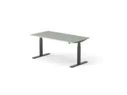 Elektrisch ihv bureau HxBxD 640-1300x1600x800mm blad grijs