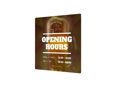 Outdoor Wandpaneel met eigen print 100x100cm BOND 3 mm