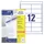 Etiket Avery 3659-200 97x42.3mm wit 2400 stuks