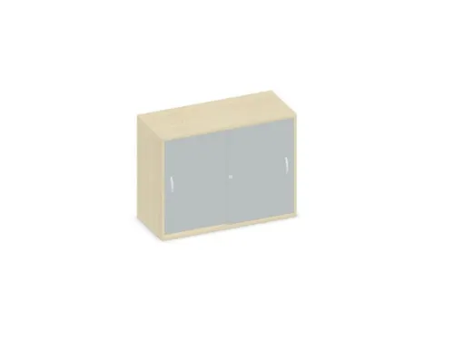 Schuifdeurkast 770x1000x430mm Romp Esdoorn Decor Front Lichtgrijs
