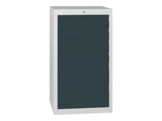 ladekast HxBxD 900x500x500mm 6laden slot RAL7035 front RAL7016 - 2