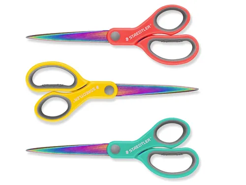 Schaar Staedtler Norix 21cm 3 kleuren assorti rechtshandig