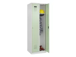 locker,HxBxD 1850x600x500mm,2vak,vak B 300mm,cil.-slot,staand op vloer