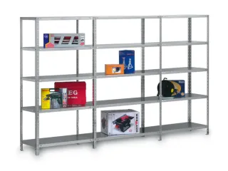 magazijnstelling,aanbouwveld,HxBxD 2500x1300x500mm,vaklast 200kg - 6
