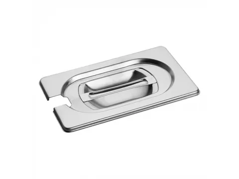 Caterchef Gastronorm deksel RVS met lepeluitsparing 1/9 GN