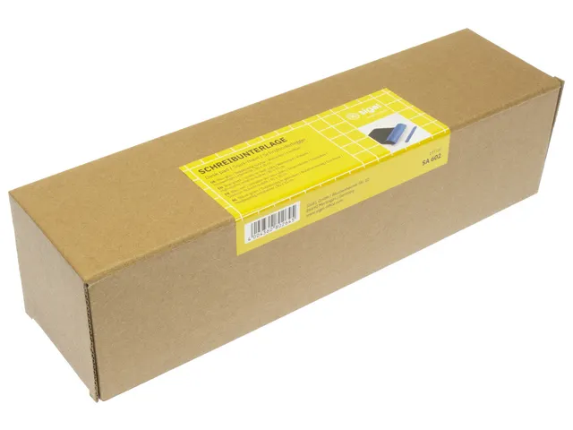 Sous-main Sigel enroulable 800x300x2mm bleu-vert simili cuir