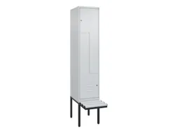 Z-garderobekast,HxBxD 2120x400x815mm,2vak,vak B 400mm,cil.-slot