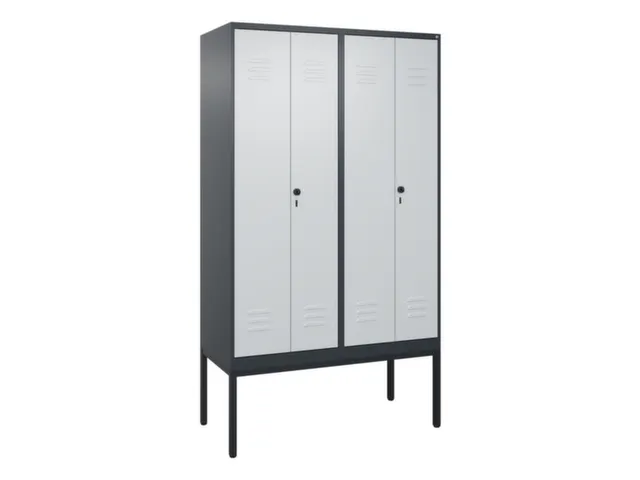 locker voor scheiding van kleding,HxBxD 2120x1200x500mm,4vak