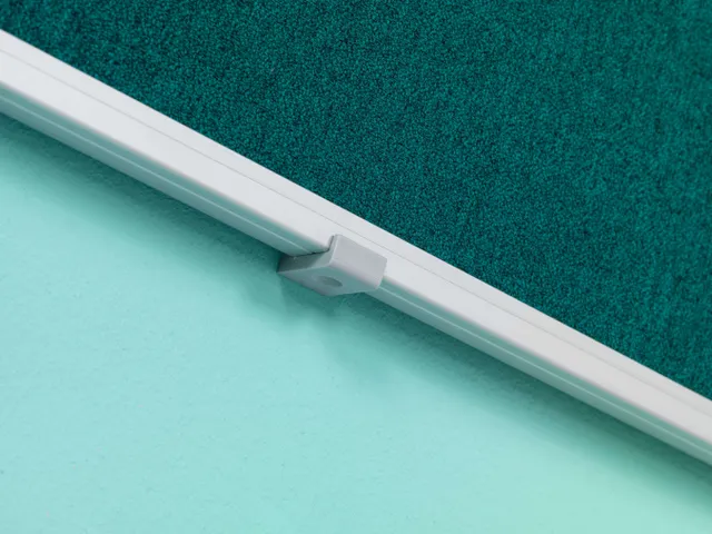 Prikbord 90x120cm Groenblauw Accent Softline Profiel 16mm